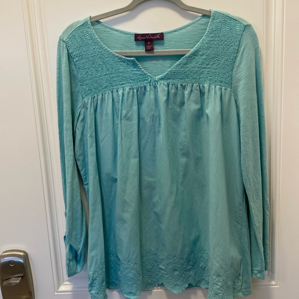 Womens Top Gloria Vanderbilt Mint Green